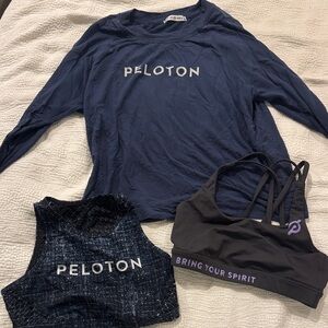 Peloton Navy and Black Workout Apparel
